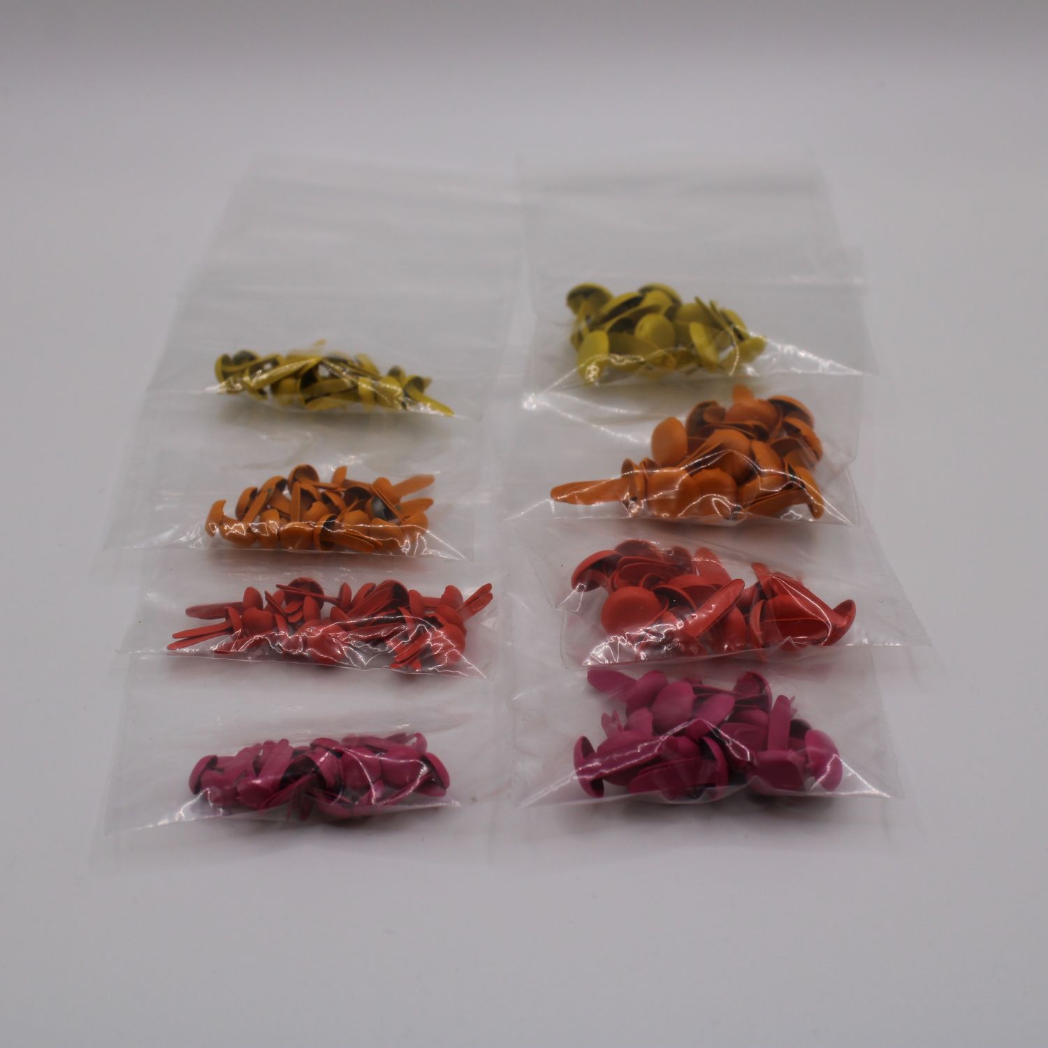 Set van splitpennen in verschillende kleuren en maten