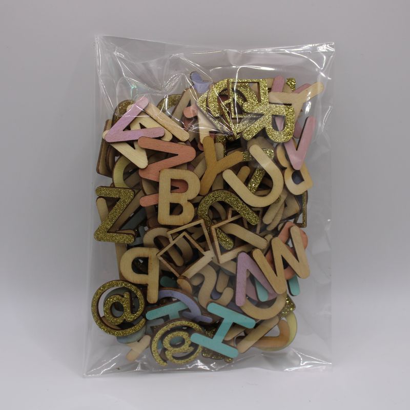 Set van houten letters - 2.2 cm