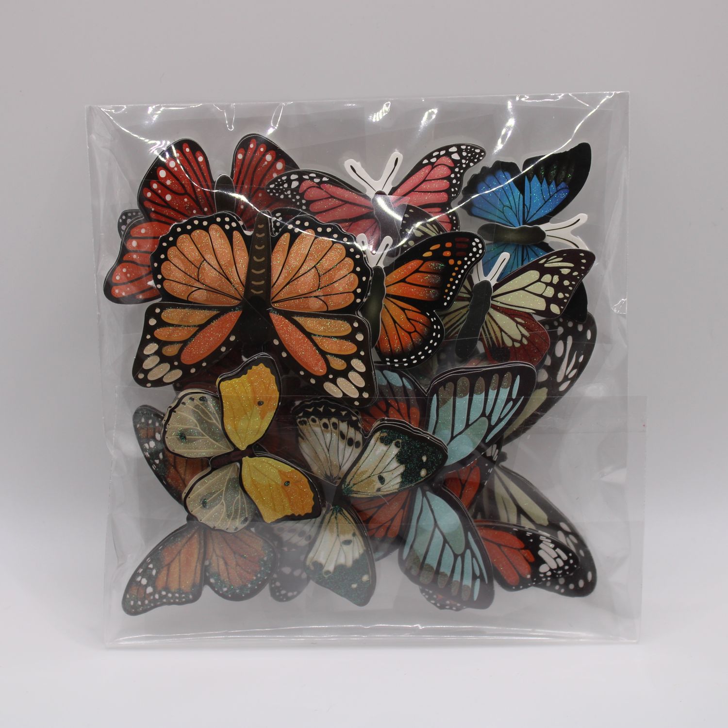 Set van 3D vlinder stickers