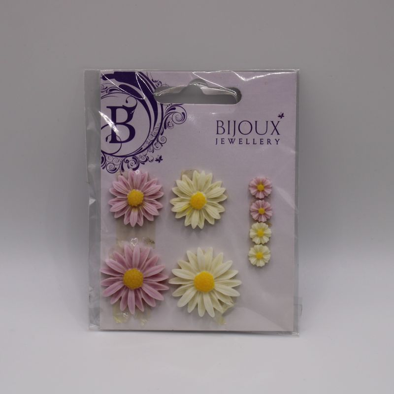 Kleine bloemetjes met platte achterkant