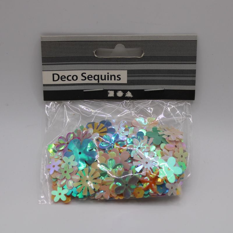 Zakje sequins - bloemen