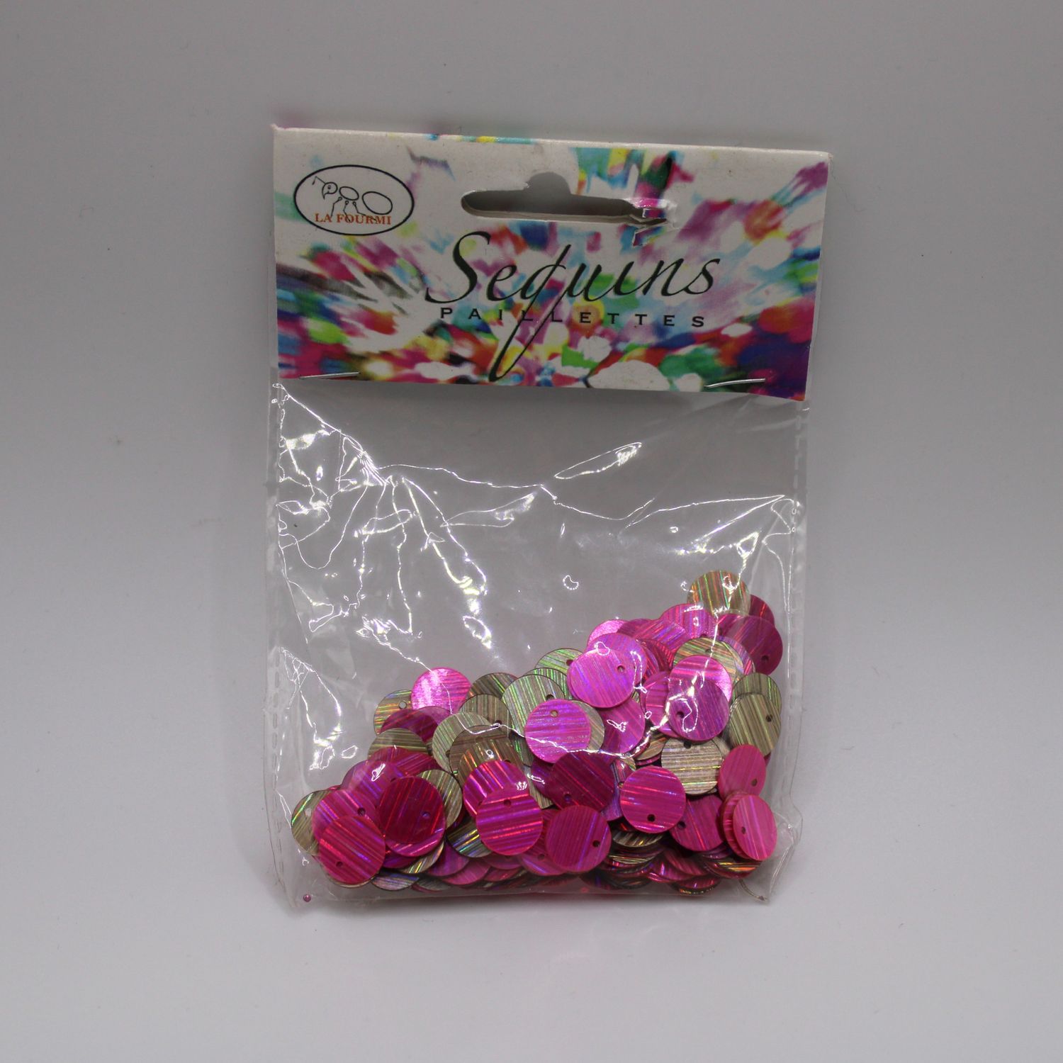 Zakje roze sequins