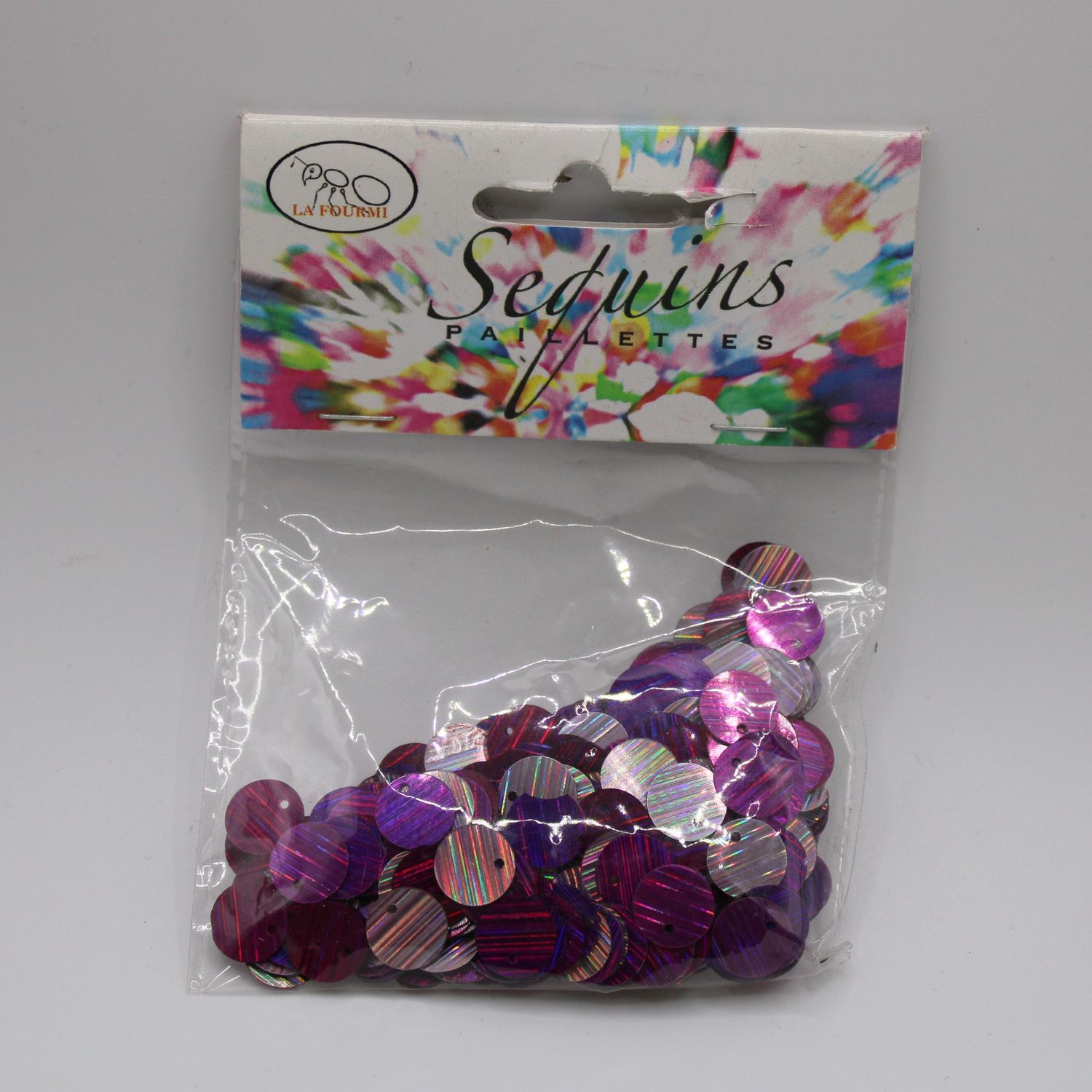 Zakje paarse sequins