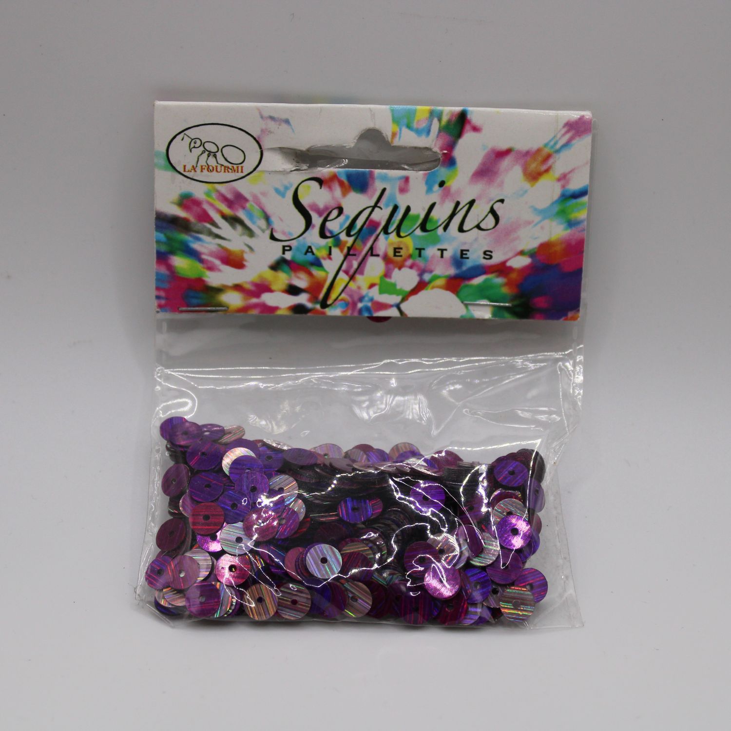 Zakje paarse sequins