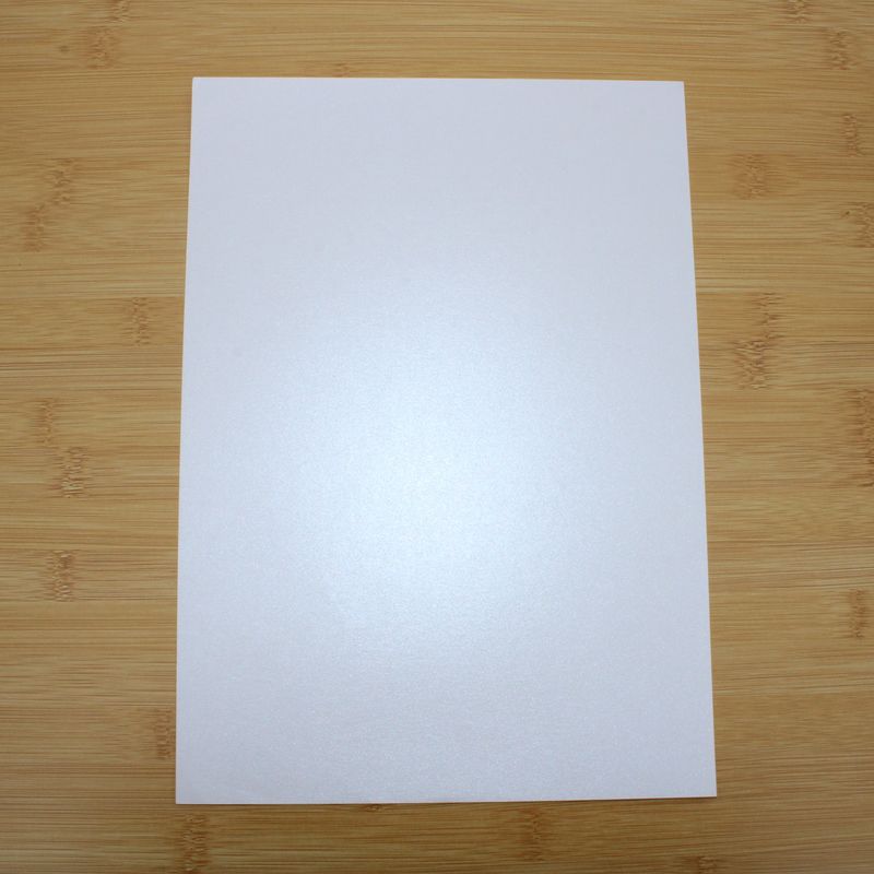 Gekleurd A4 papier wit - lichte glitter