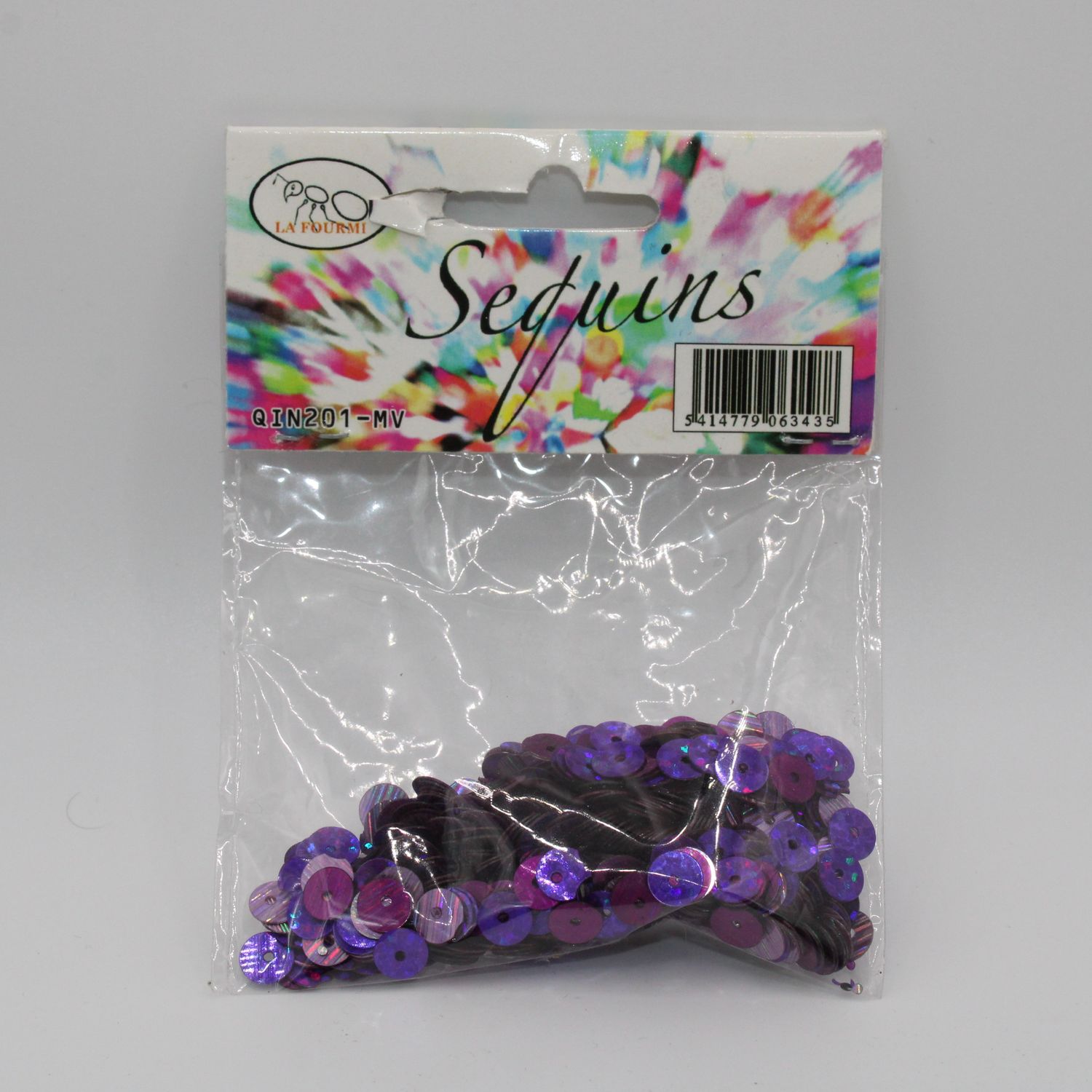 Zakje paarse sequins