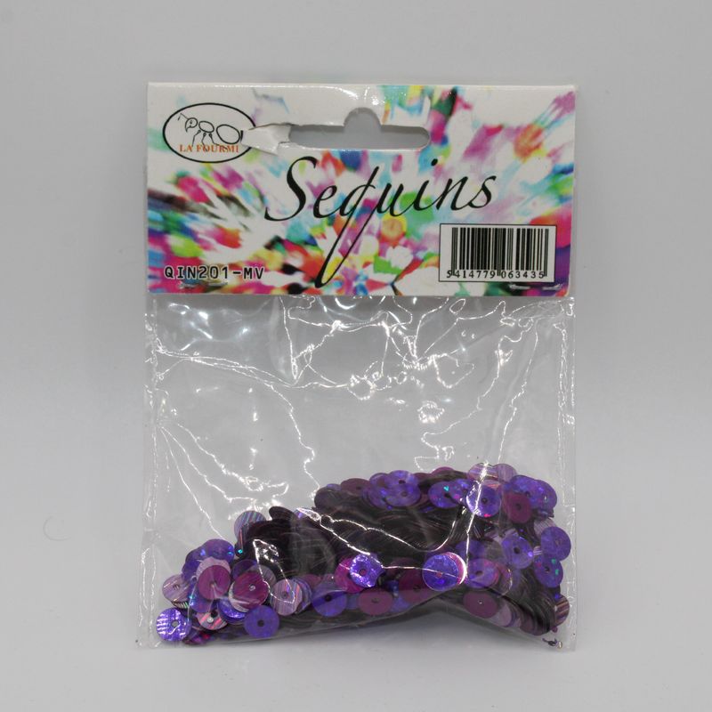 Zakje paarse sequins