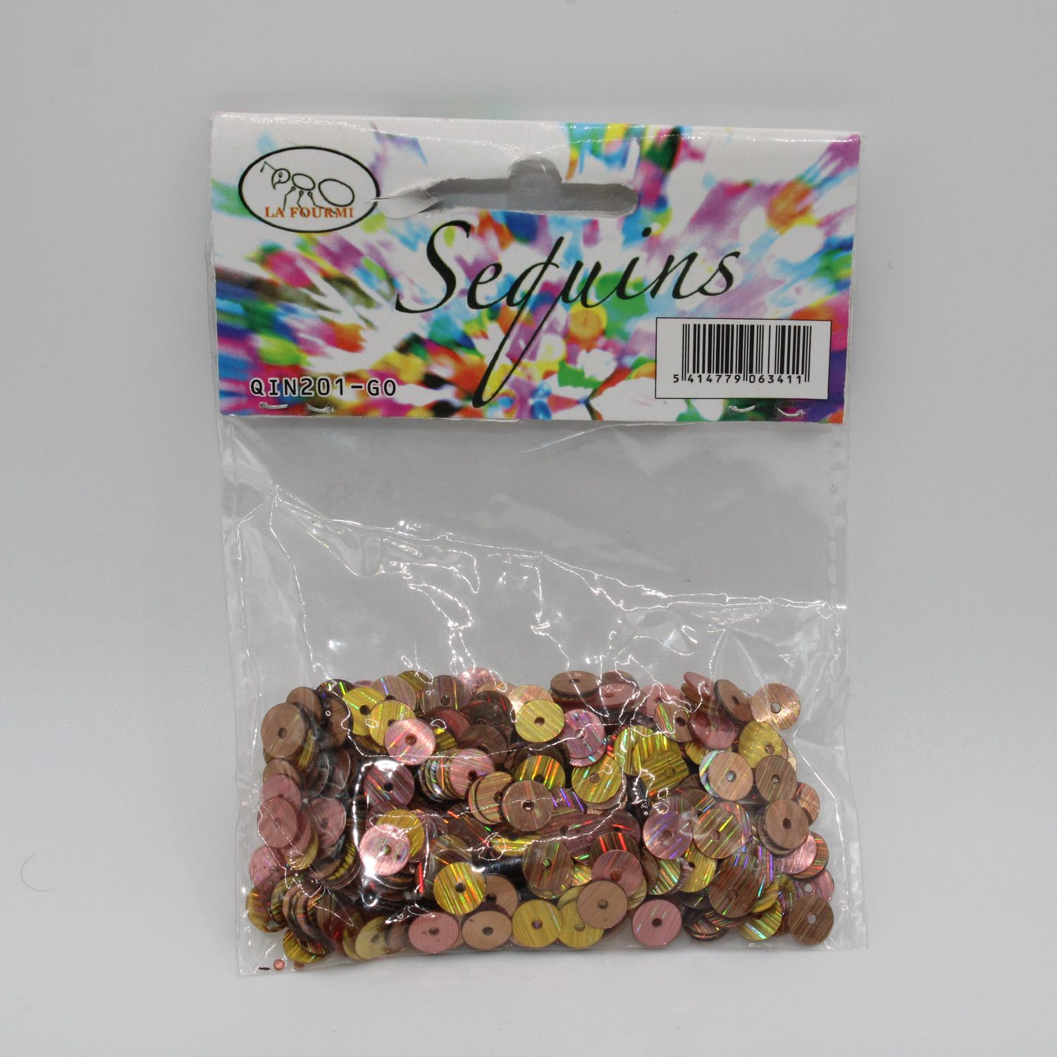 Zakje bruine sequins