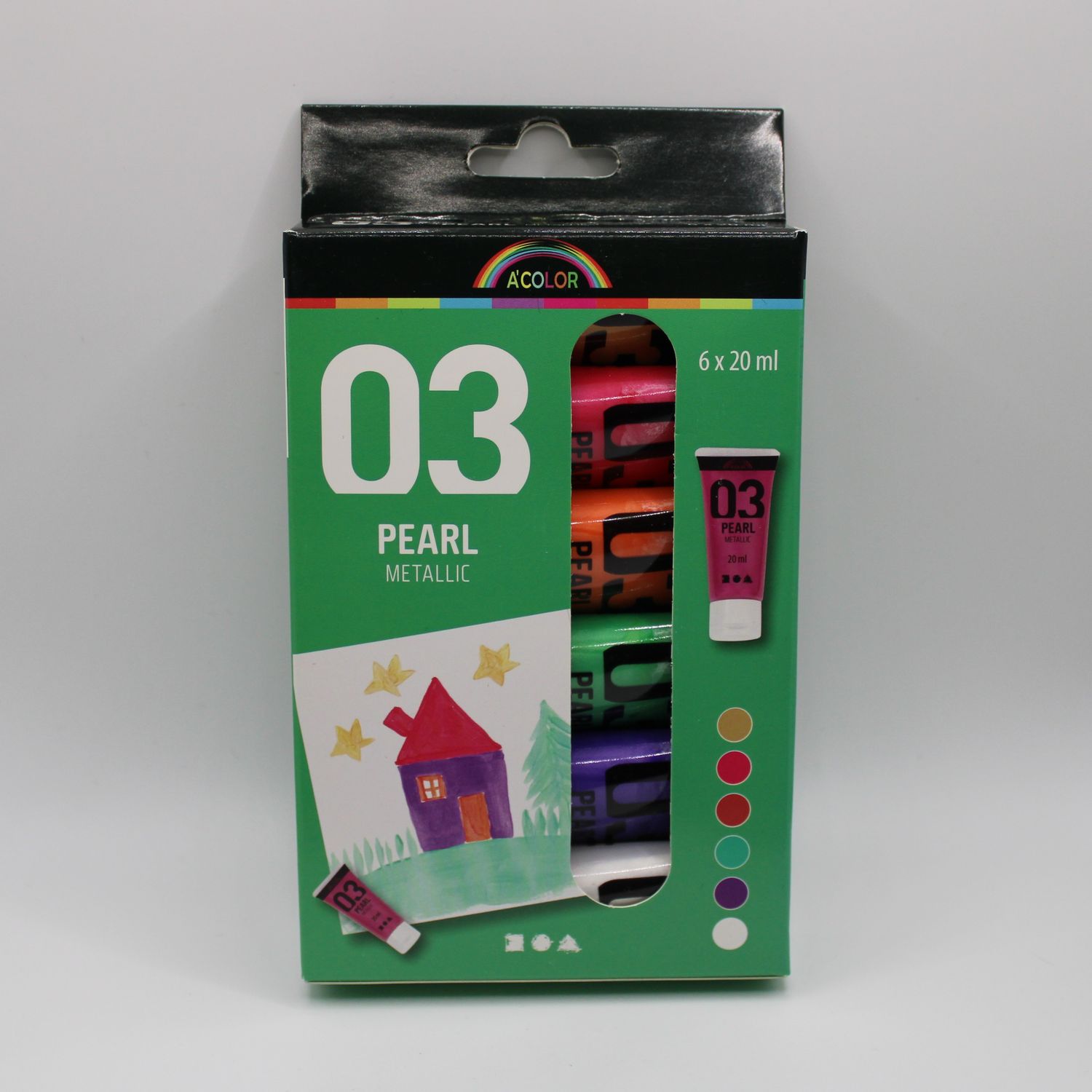 Set van 6 tubes verf
