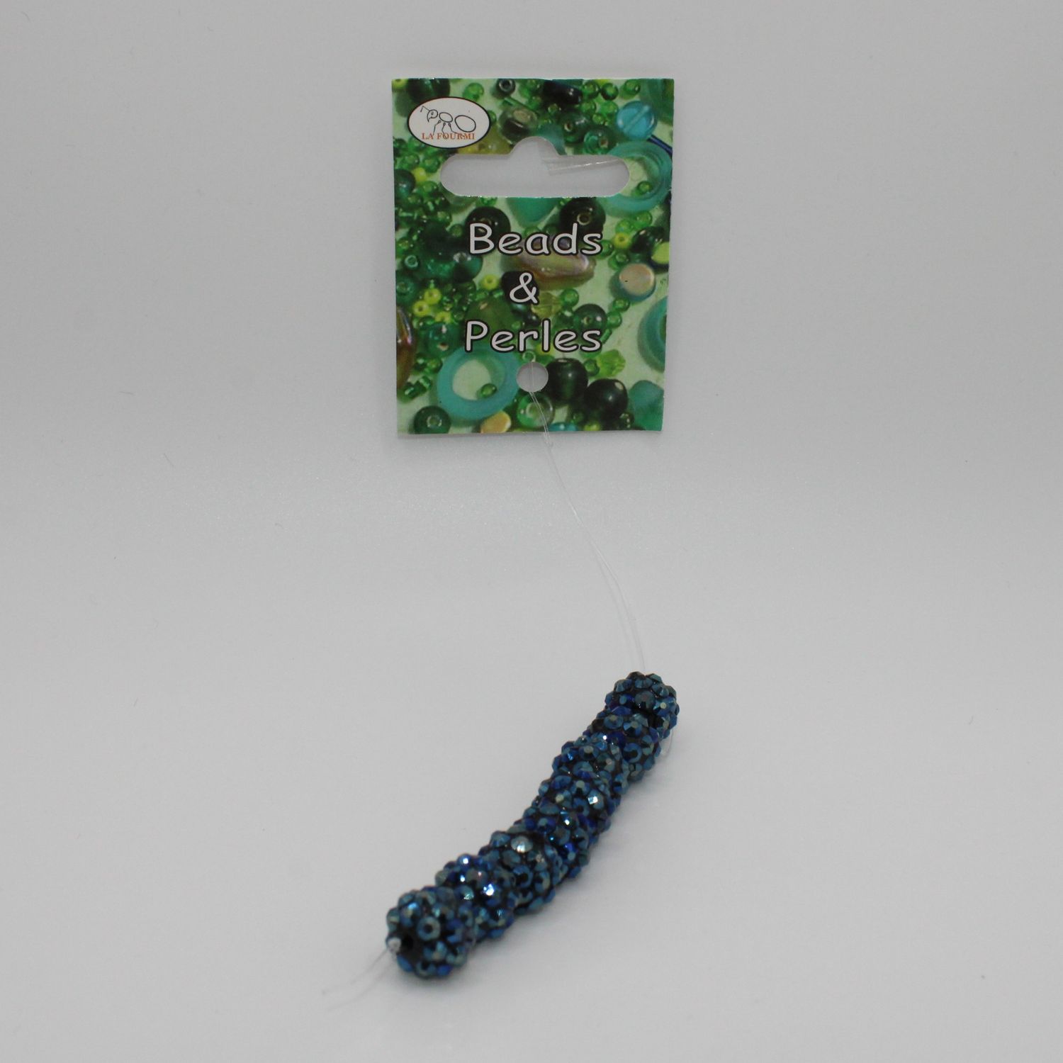 Set van 8 blauwe kralen