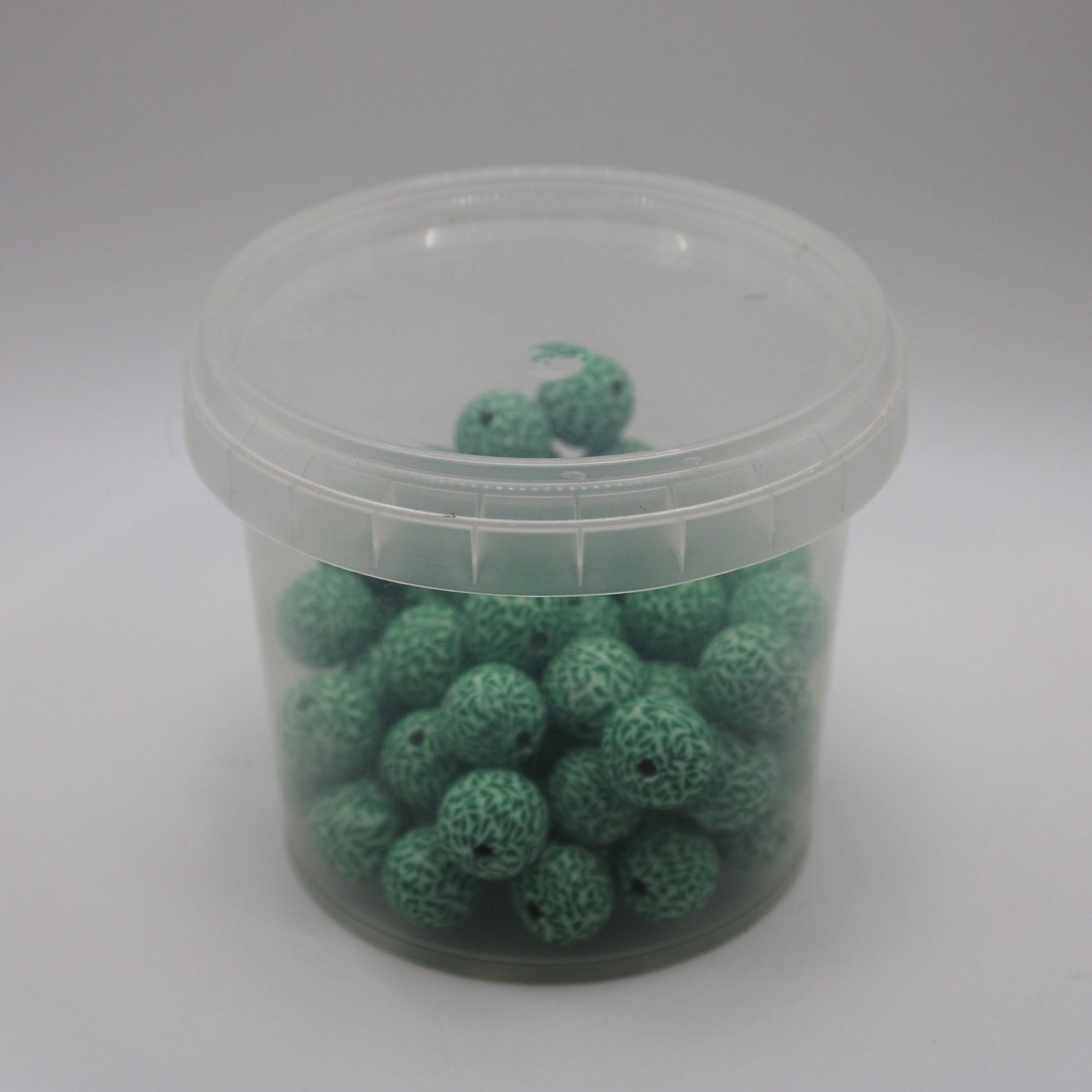 Doosje groene kralen
