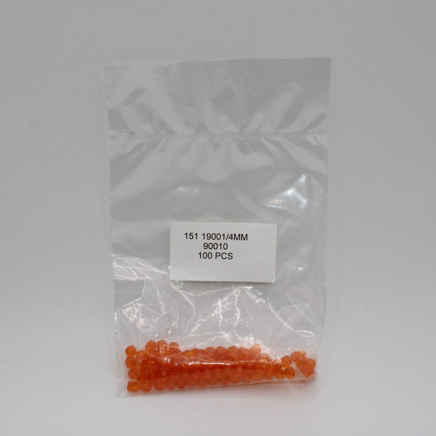 Zakje oranje kralen