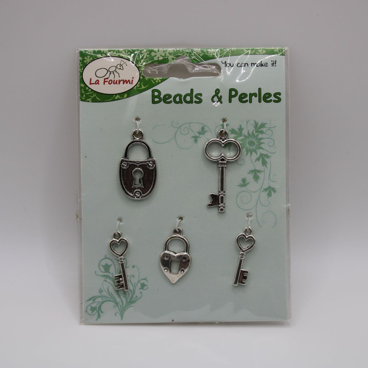 Set van 5 bedels - sleutel &amp; sleutelgat