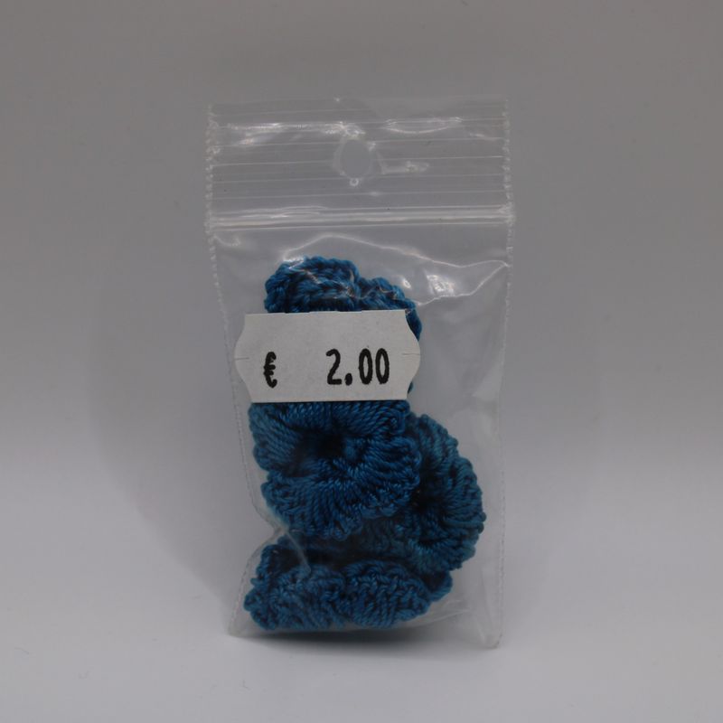 Set van 5 stoffen bloemen