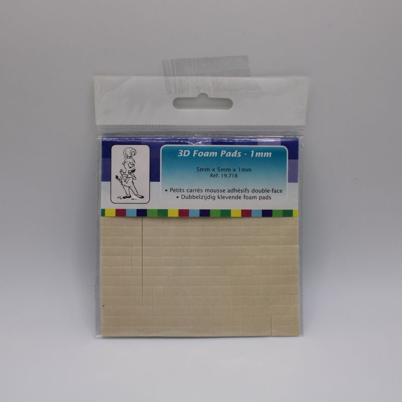 Foamblokjes voor 3D knipvel - 0.5 - 0.5 cm