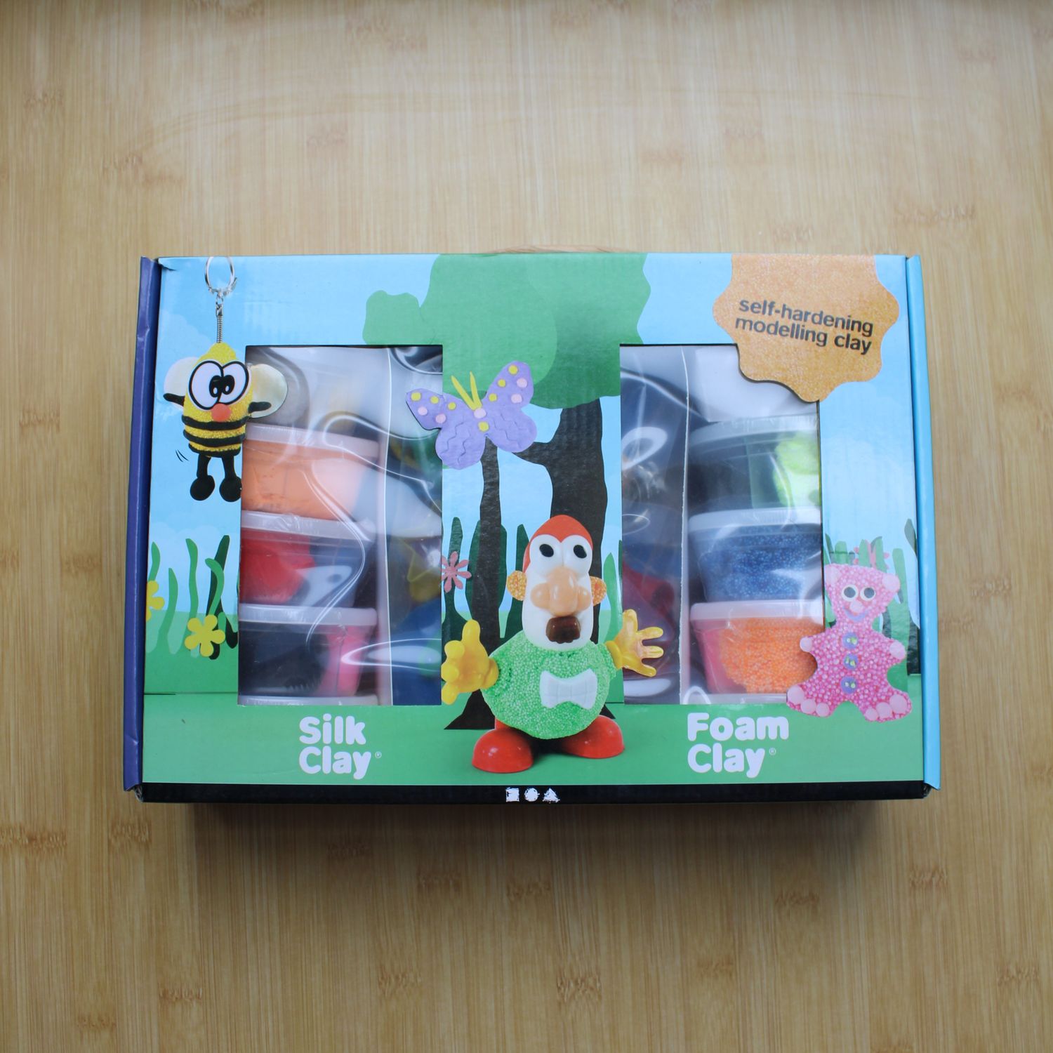 Grote doos silk klei en foam klei