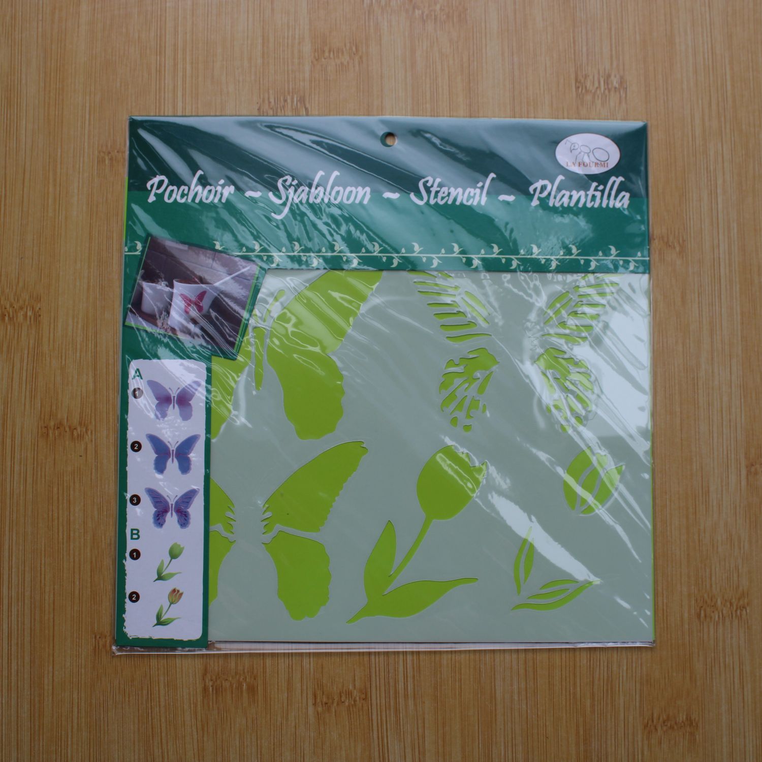 Sjablonen - vlinder &amp; bloem