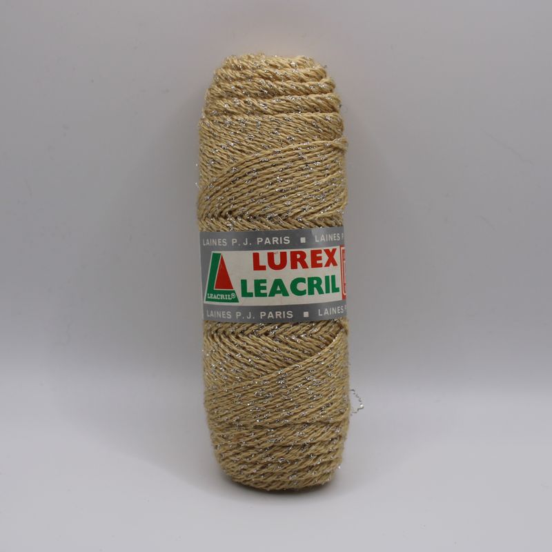 Beige garen met glitters