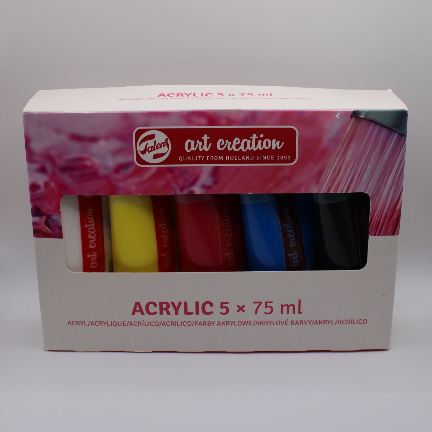 Set van 5 tubes acrylverf