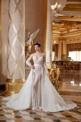 SAMPLE. Blue Denim Long Skirt