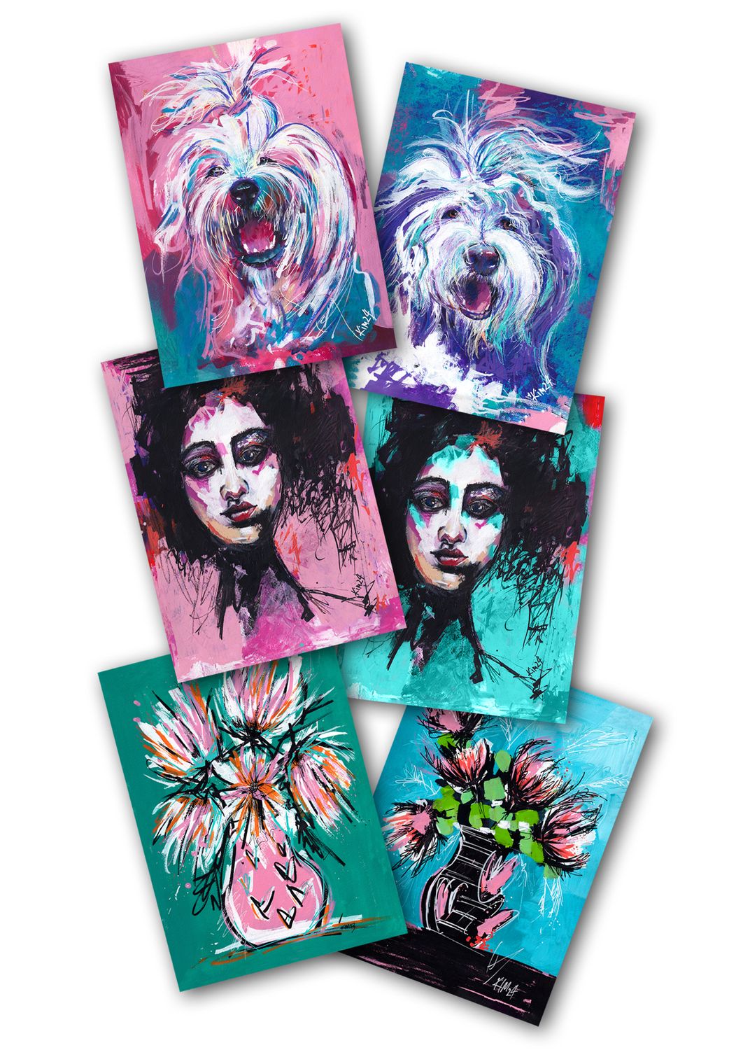 ScuzziMia Art - Scuzzi Gift Card 6 Packet
