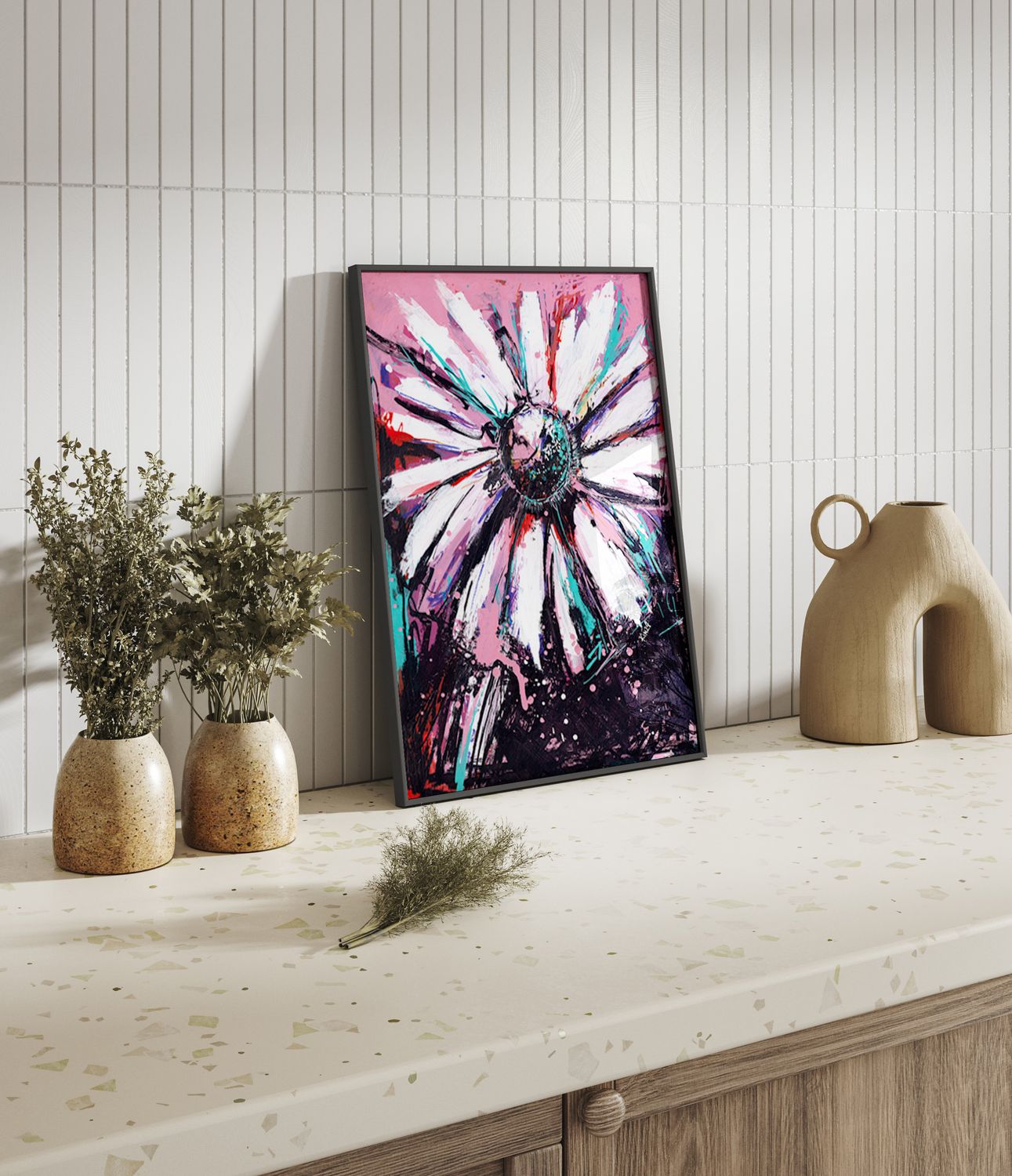ScuzziMia Art - Pink Flower Art Print