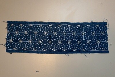 Asanoha Sashiko Stitched Fabric 081503 | Summer Sale Deal!