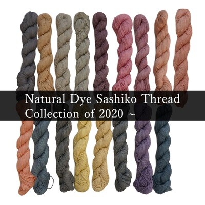 Natural Dye Sashiko Thread 2020 Collection Natural Dye Sashiko Thread 2020 Collection