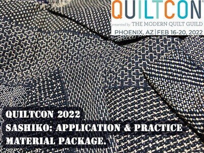 QuiltCon 2022 Sashiko Application & Practice - Required Supply Package