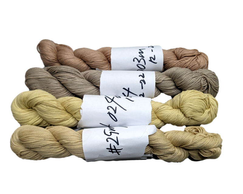 Natural Dye Sashiko Thread (20) - Yellow and Beige