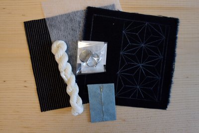 Sashiko Coaster DIY Kit | Everything you need in a minimal package