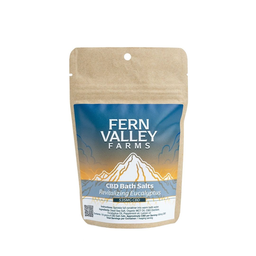 CBD Bath Salts, Scent: Revitalizing Eucalyptus