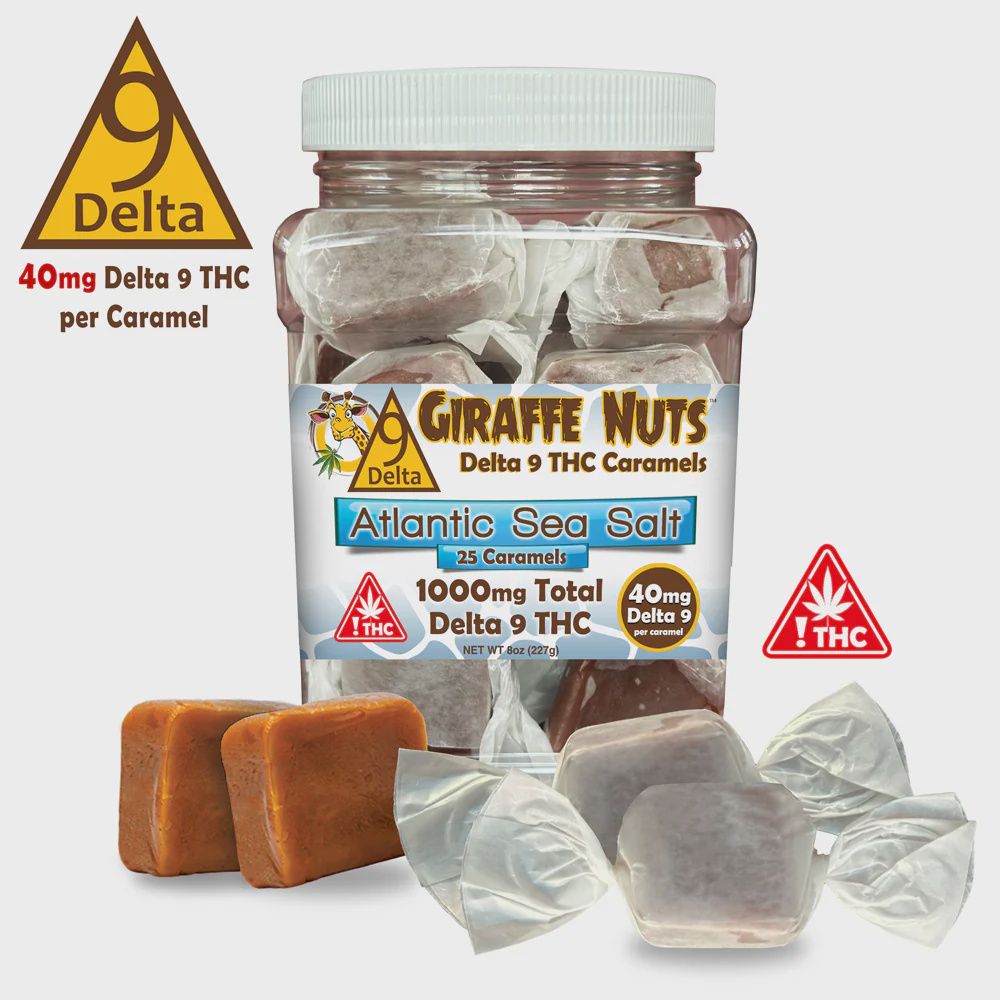 Delta 9 THC JUMBO Caramels 40mg