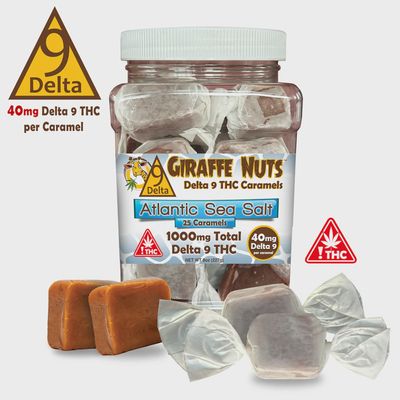Delta 9 THC JUMBO Caramels 40mg