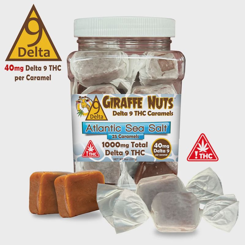 Delta 9 THC JUMBO Caramels 40mg