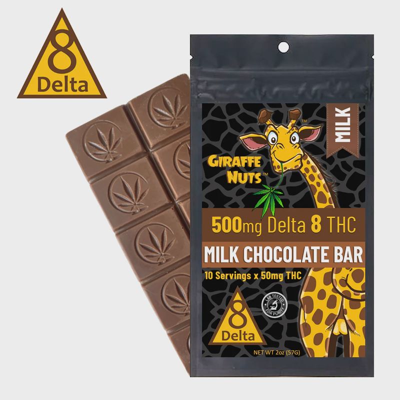 500mg Delta 8 THC - Milk Chocolate Bar