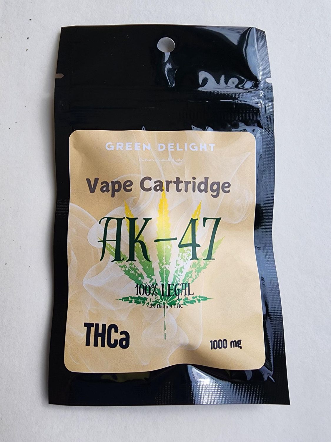THCa Vape Cartridges, Strain: AK-47