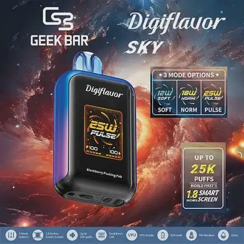 DIGIFLAVOUR SKY BY GEEKBAR 5% NIC 25K PUFFS  DISPOSABLE VAPE