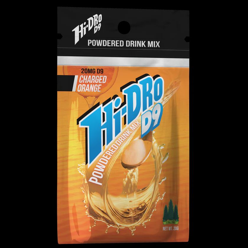Hi-Dro Delta 9 Drink Mix- 20mg  Charged Orange
