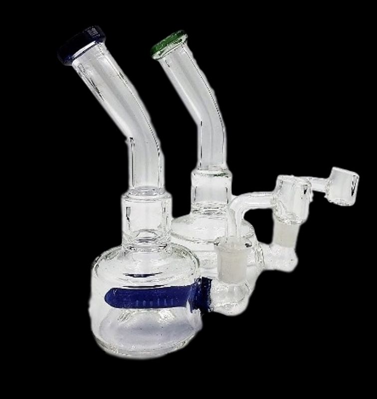 6&quot; Inline Perc Puck Rig/Bong