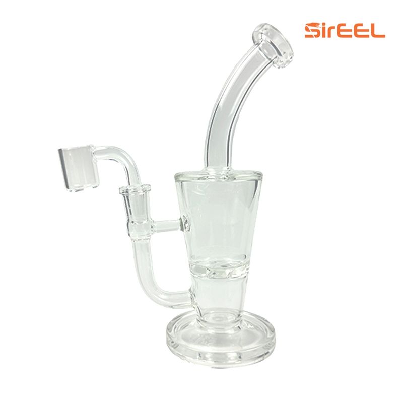 8&quot; Bent Neck Taper Turbine Bong