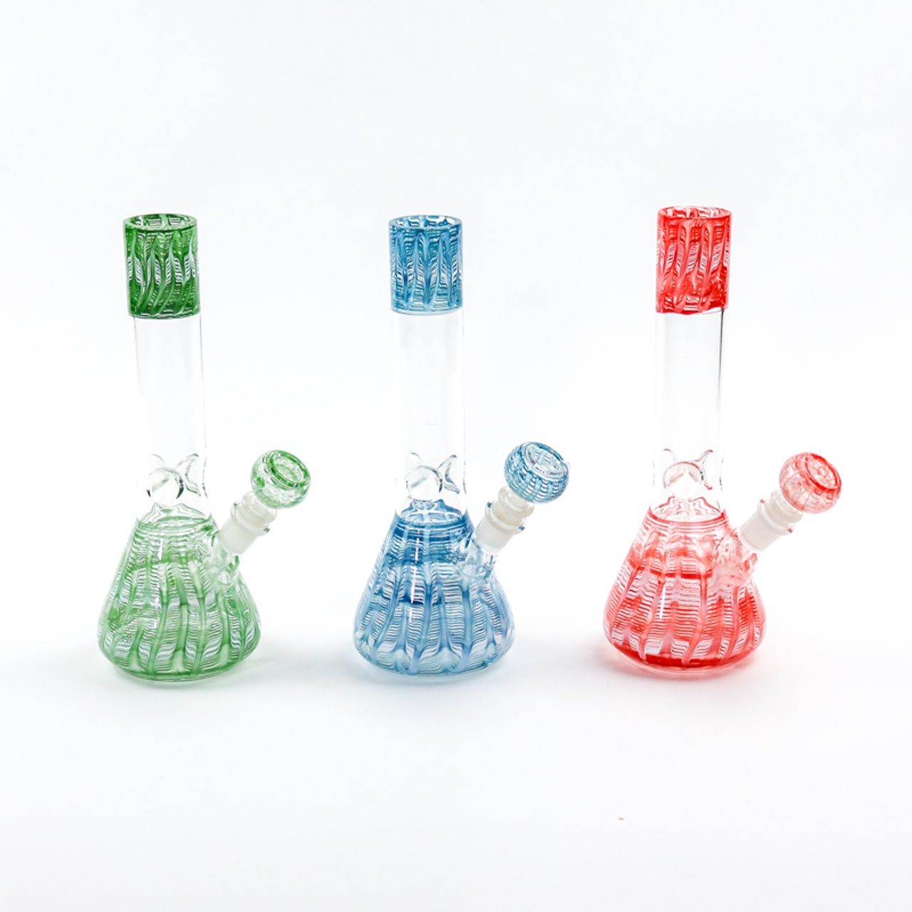10&quot; Wrap and Rake Beaker Bong with Ice Catcher