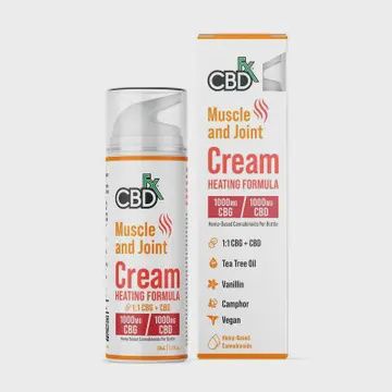 Muscle &amp; Joint Cream Heating Forumla CBD + Cbg - 1000mg