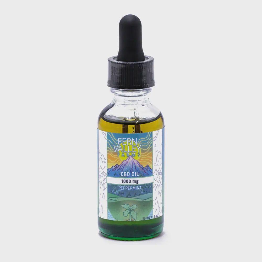 CBD Oil, Flavor: Peppermint, Size: 1000mg