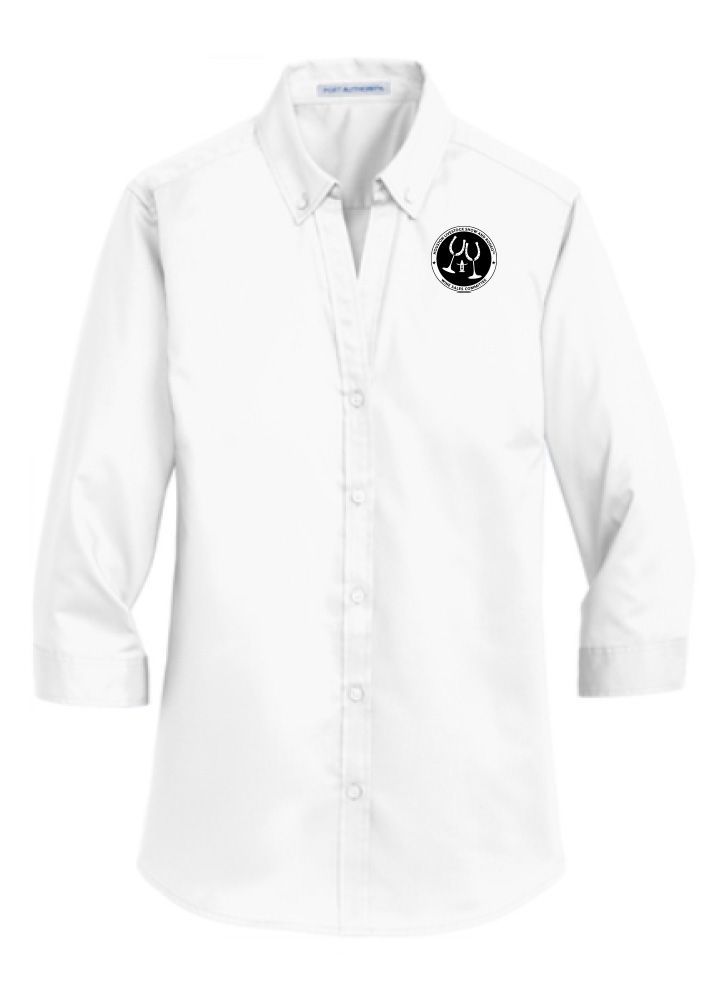 Ladies White Dress Shirt Long Sleeve