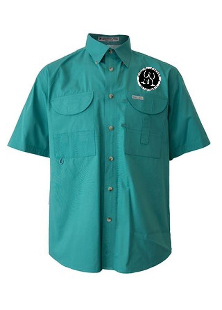 Deep Teal SS Mens Fishing Shirt