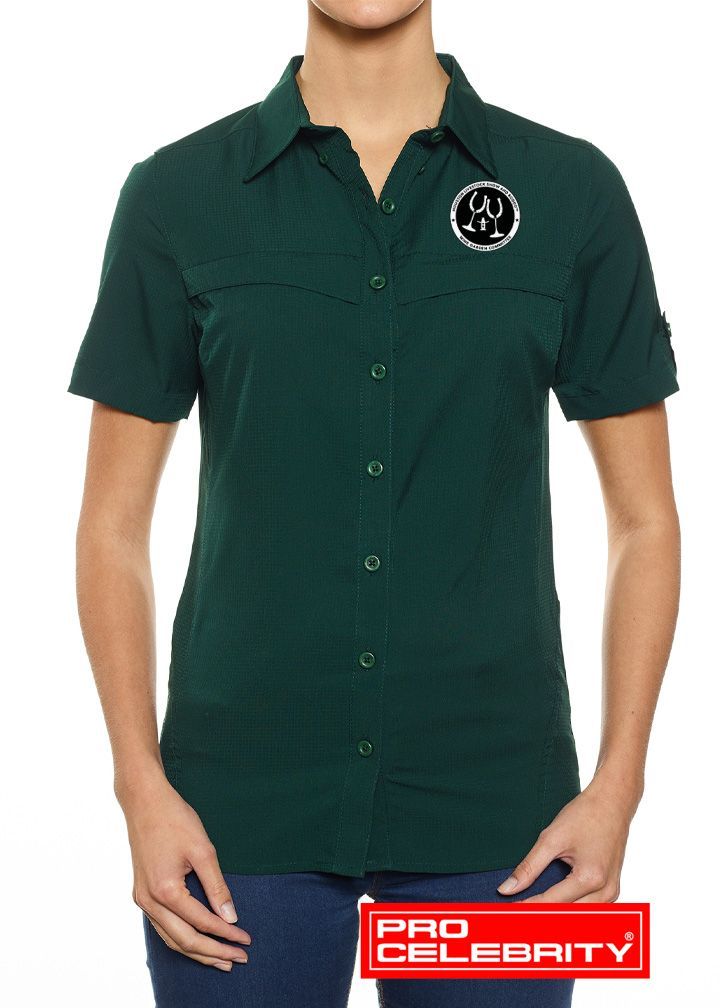 Forest Green Ladies Fishing Shirt