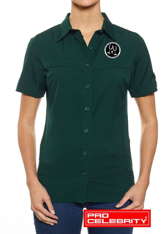 Forest Green Ladies Fishing Shirt