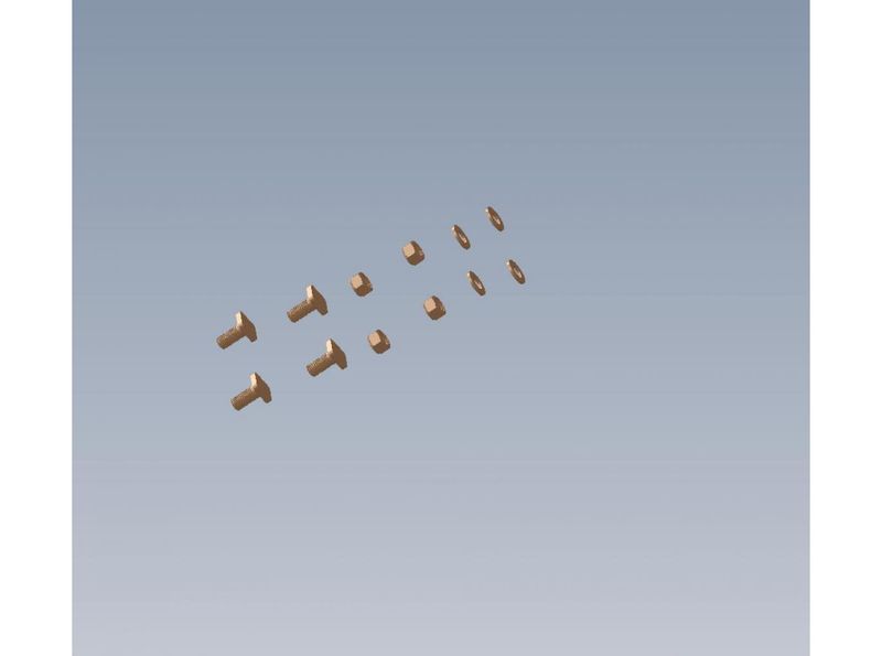 T-Bolt W/Nut, 4Pk