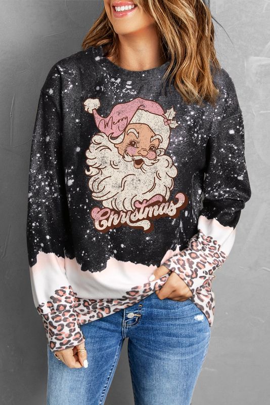 Christmas Leopard Sweatshirt
